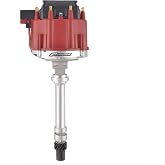 Proform 66941RM Mechanical Lockout HEI Racing Distributor with Steel Gear and Red Cap for Chevy V8