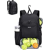 sportsnew Pickleball Bag Large Sports Pickleball Backpack with Shoe Compartment for Men Women, Patent Pending