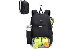 sportsnew Pickleball Bag Large Sports Pickleball Backpack with Shoe Compartment for Men Women, Patent Pending