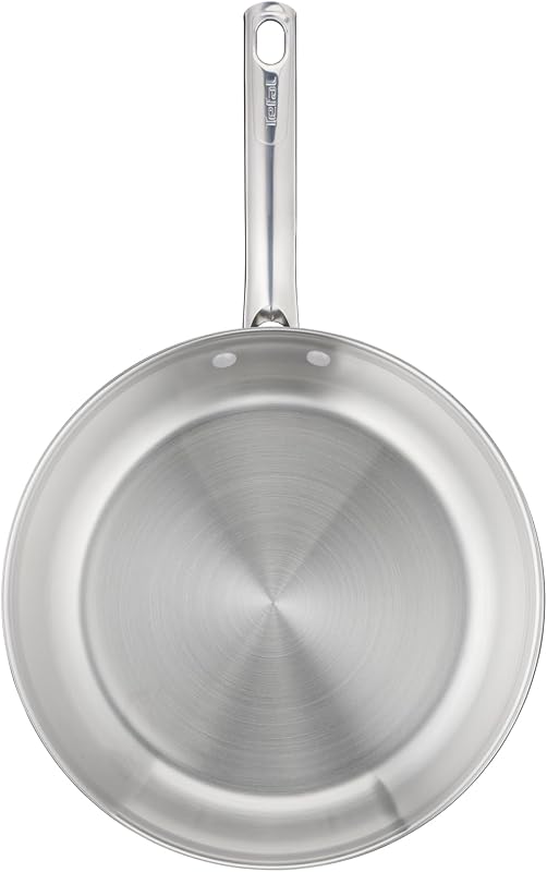 Duetto On Bratpfanne 28 cm, unversiegelt, dicker Wärmediffusionsboden, Komfort-Griff, langlebig, für alle Herdarten geeignet, Edelstahl, B8660634