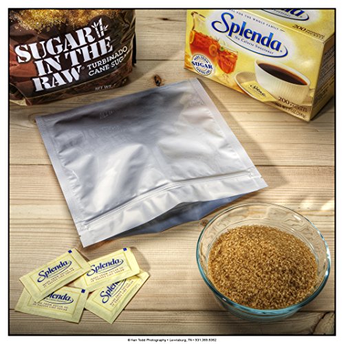 Mylar Bags 1/2 Quart Ziplock Odor-Proof (6"x6") 5 Mil Aluminum Foil Long Term Storage of Food, Seeds, Organics, and Herb (50)