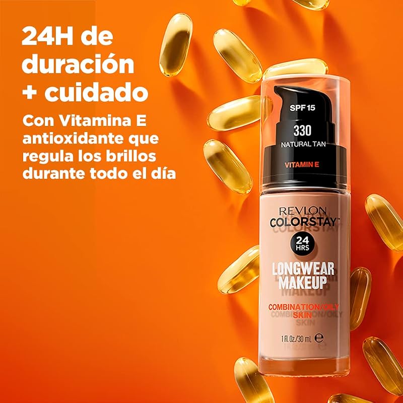 ColorStay Base de Maquillaje, piel Mixta/Grasa, 310 Warm Golden