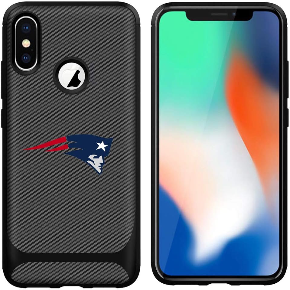 iPhone Xs Max Case Cover Slim Soft Carbon Fiber Pattern Silicone TPU Protective Durable Snap on Shell for iPhone Xs Max 6.5 inch Black
