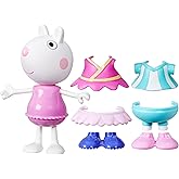 Peppa Pig Suzy Sheep-Up Figure with 6 Easy-On Fashion Accessories, 6-Inch Doll, Preschool Toys for Girls and Boys 3 and Up