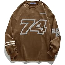 Aelfric Eden Oversized Crewneck Sweatshirts for Men Red