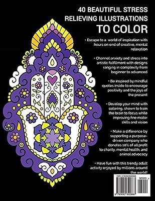 Stress Relieving Adult Coloring Book A Coloring Book For - 