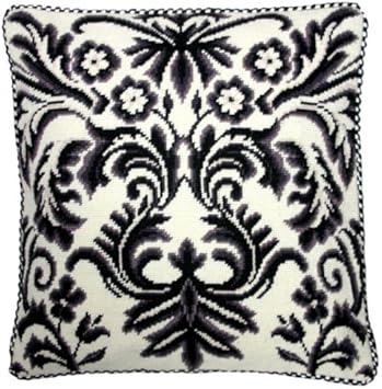 Amazon Com Deluxe Pillows White And Black Design 17 X 17 In