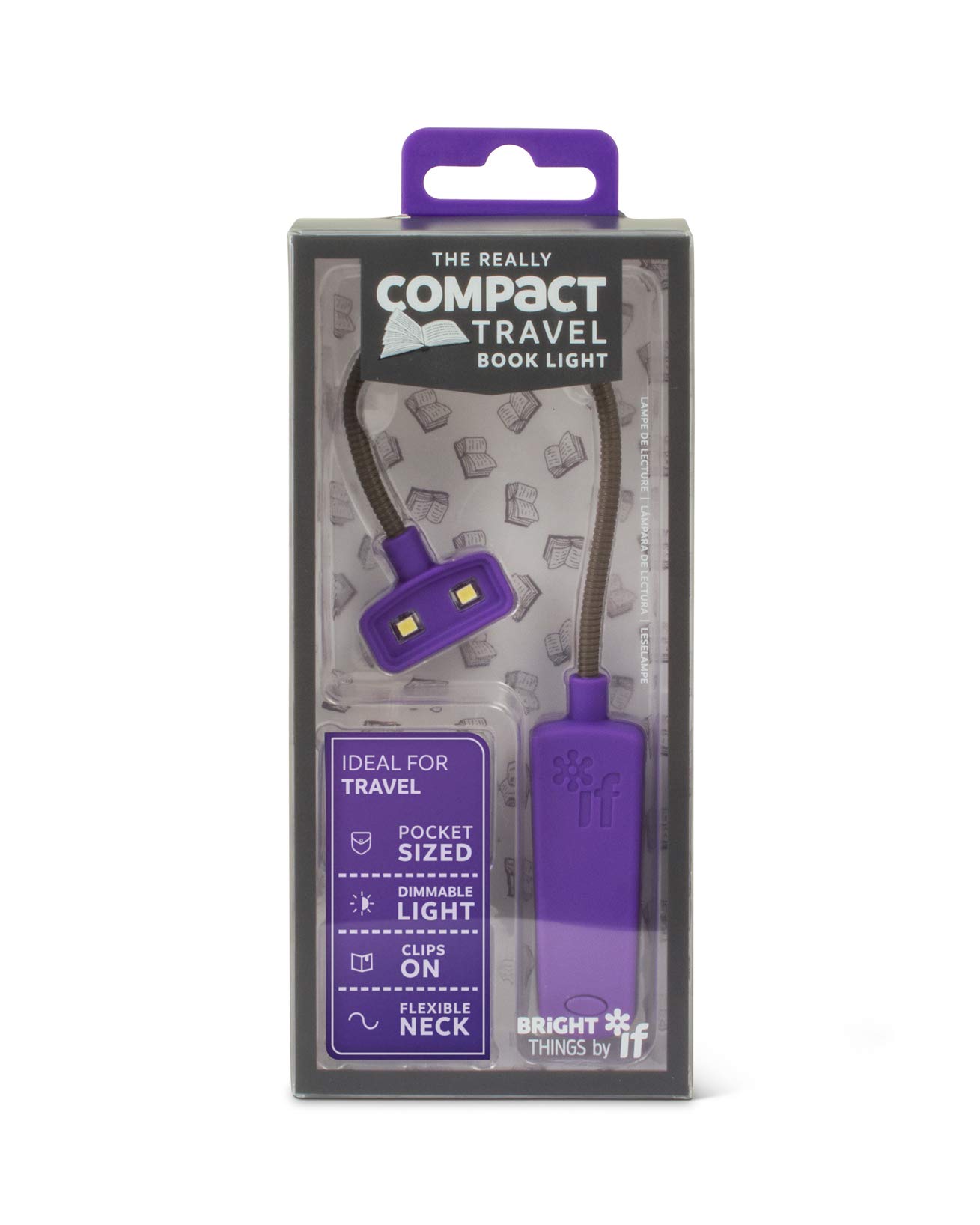 The Really Compact Travel Book Light,Plastic (Purple)
