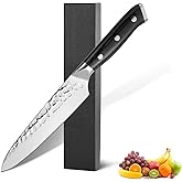FXFSTEEL Paring Knife – 5 inch German 1.4116 Stainless Steel Blade with Full Tang Pakka Wood Handle Small Kitchen Knife for Fruit and Vegetable Cutting, Multi-Purpose Sharp Chef Knife