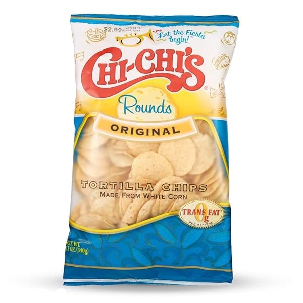 CHI-CHI’S TORTILLA CHIPS, ORIGINAL ROUNDS, 12 OUNCE (PACK OF 12)