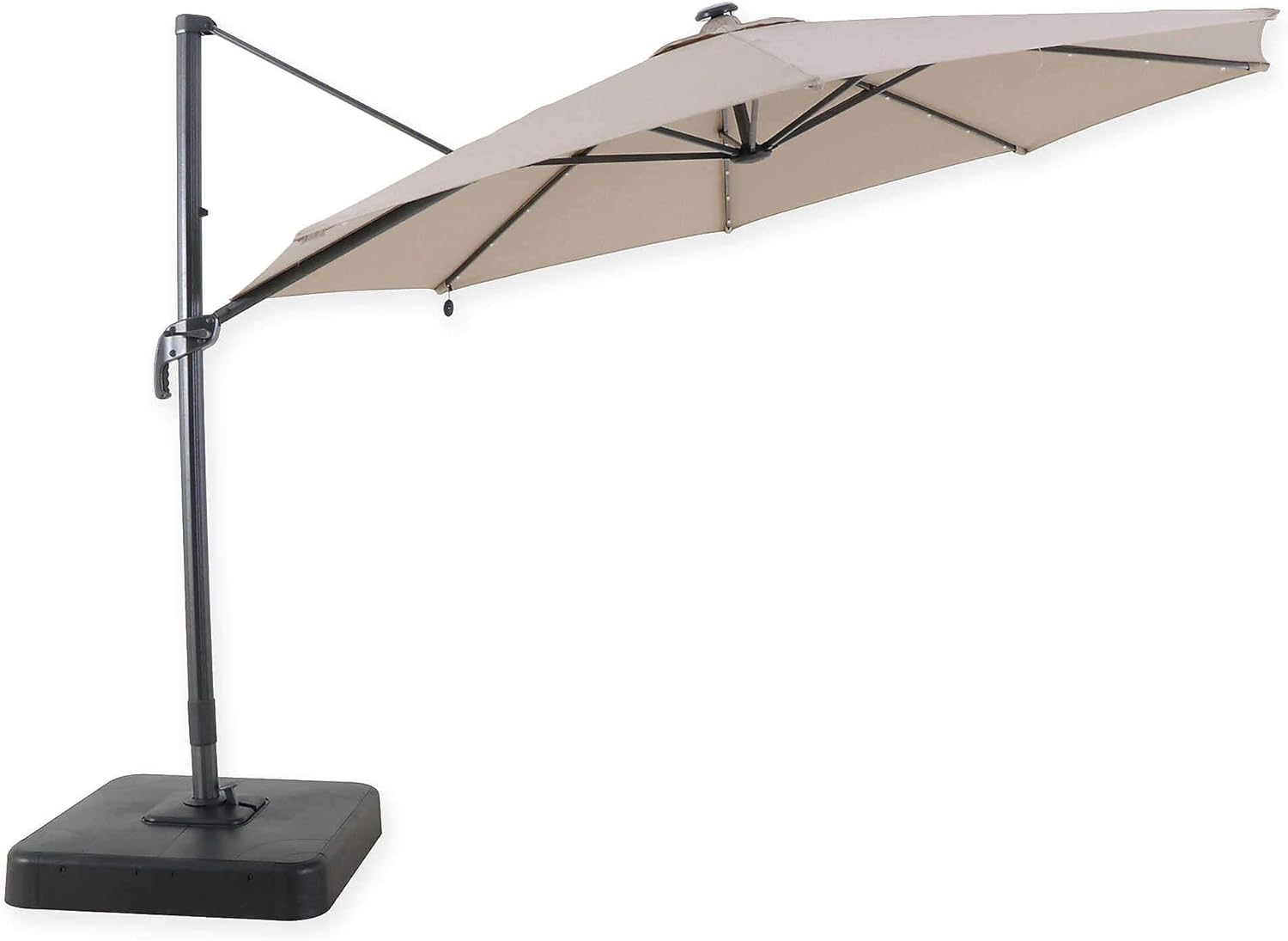 Destination Summer 11Foot Round Solar Cantilever Umbrella