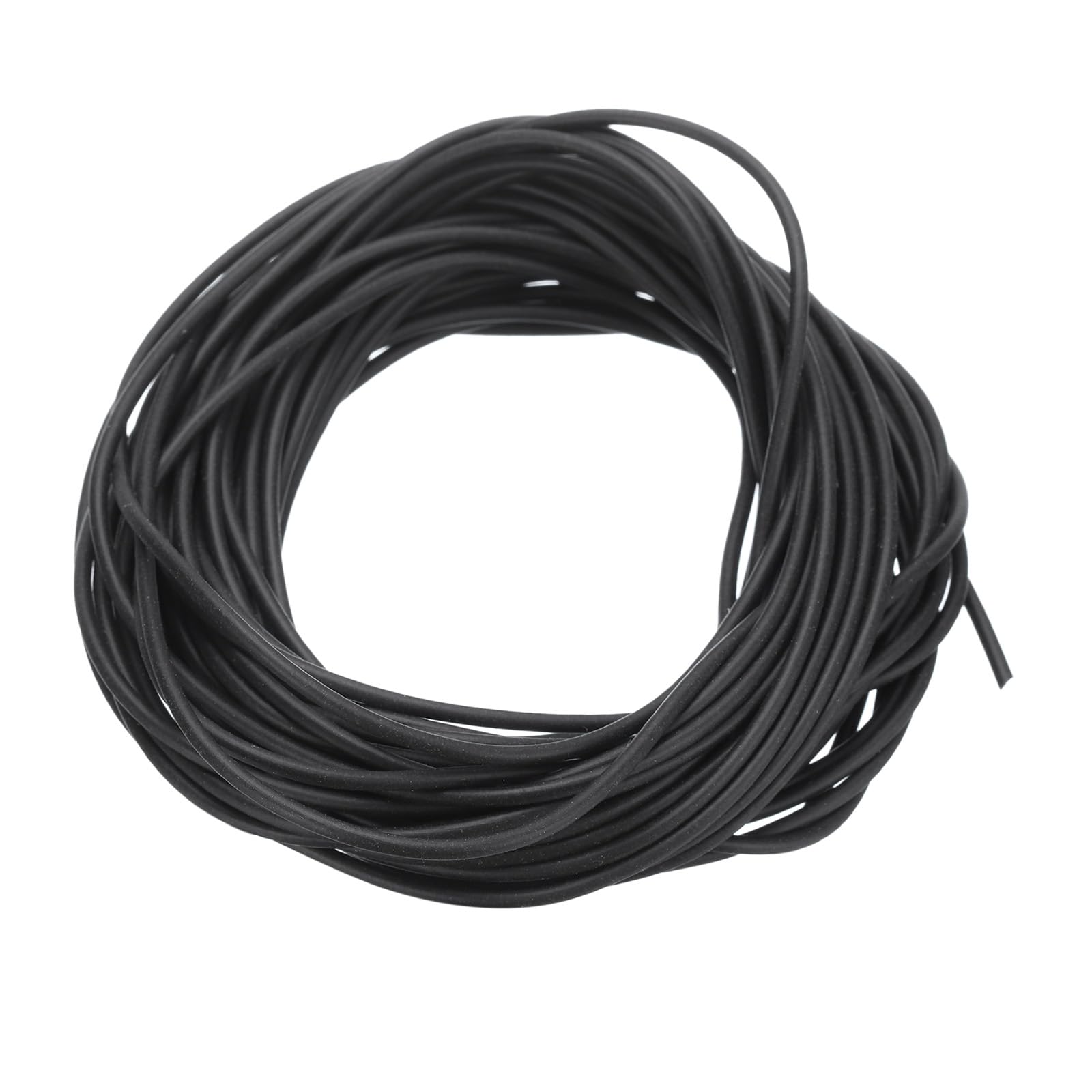 PATIKIL Silicone Foam Seal Strip, 10M(32.8Ft) 2mm(0.08") Dia Round High Density Solid Sponge Rubber Weather Stripping Cord for Sealing Gap Blocker Insulation, Black