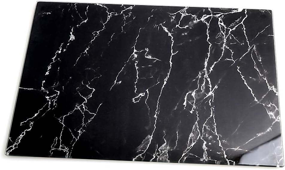 MarhJean Glass Cutting Board (set of 1, black)