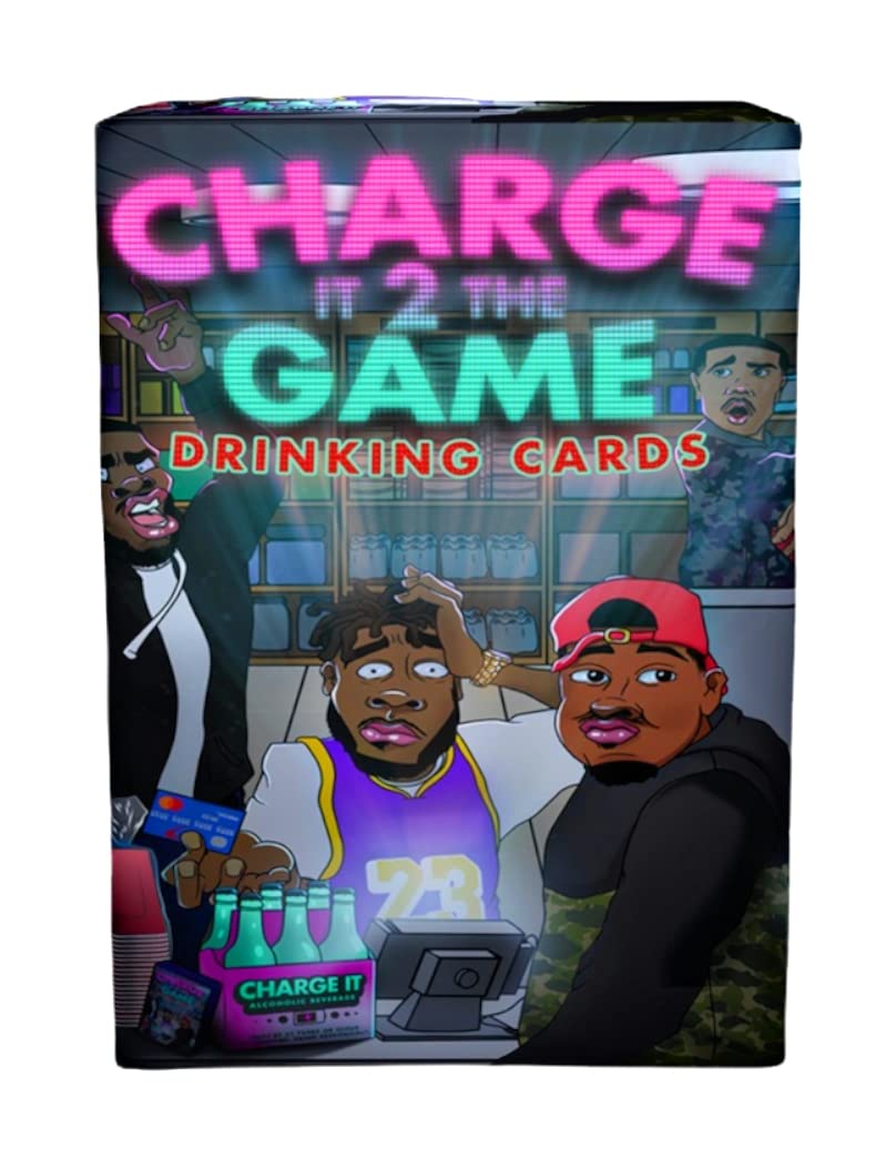 Photo 1 of Charge It 2 The Game Drinking Cards – 90-Card Adult Party Game for Bachelorette Parties, 21st Birthdays, and Game Night Fun