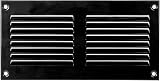 Repa Market 8x4 Black Air Vent Cover Steel Gable Wall Ceiling 200x100mm