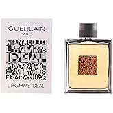 Guerlain L'Homme Ideal Eau de Toilette Spray for Men, Woody Aromatic, 5 Fl Oz
