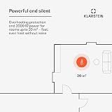 Klarstein 2000W Electric Convector Heater Portable Silent Wall Mount Ambient view 2