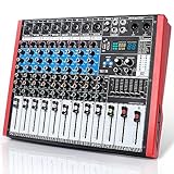 Kmise 8 Channel Professional Audio Mixer 99 Sound