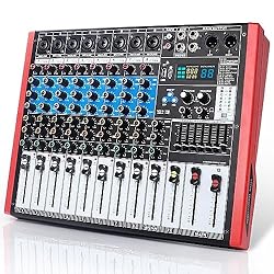 Kmise 8 Channel Professional Audio Mixer 99 Sound