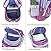 Vbiger Girl's & Boy's Backpack for Middle School Cute Bookbag Outdoor Daypack (Purple 1)