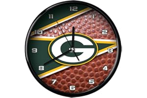 The Memory Company | NFL 12" Round Clock Officially Licensed Team Logo Battery Operated for Home Office Dorm Décor Sports Fan Gift