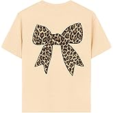 QJQ Girl's Graphic T Shirts Cute Short Sleeve Crewneck Tees Summer Tropical Trendy Preppy Tops Clothes