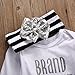 Baby Girls 3Pcs Outfit,Brand Sparking New Bodysuit,Leg Warmers and Headband (90(9-12M), White)
