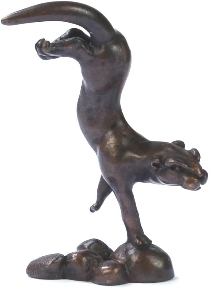 Meredith Studios Bonsai Collection - Miniature bronze otter sculpture