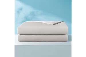 VALUXE Cooling Comforter Full/Queen Size Cool-Touch Design on Both Sides Soft Breathable Lightweight Blanket for Night Sweats Hot Sleeper(Ivory 90" x90”