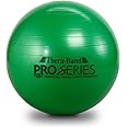 THERABAND Exercise Ball, Professional Series Stability Ball with 65 cm Diameter for Athletes 5'7" to 6'1" Tall, Slow Deflate Fitness Ball for Improved Posture, Balance, Yoga, Pilates, Core, Green