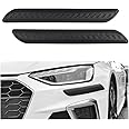2PCS Rubber Car Bumper Guard,Anti-Collision Anti-Scratch Car Rear Bumper Protector Strip,Universal Car Bumper Protector Guard Car Exterior Accessories for Cars Trucks SUVs (Black)