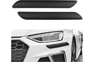 CARLEEF 2PCS Rubber Car Bumper Guard,Anti-Collision Anti-Scratch Car Rear Bumper Protector Strip,Universal Car Bumper Protector Guard Car Exterior Accessories for Cars Trucks SUVs (Black)
