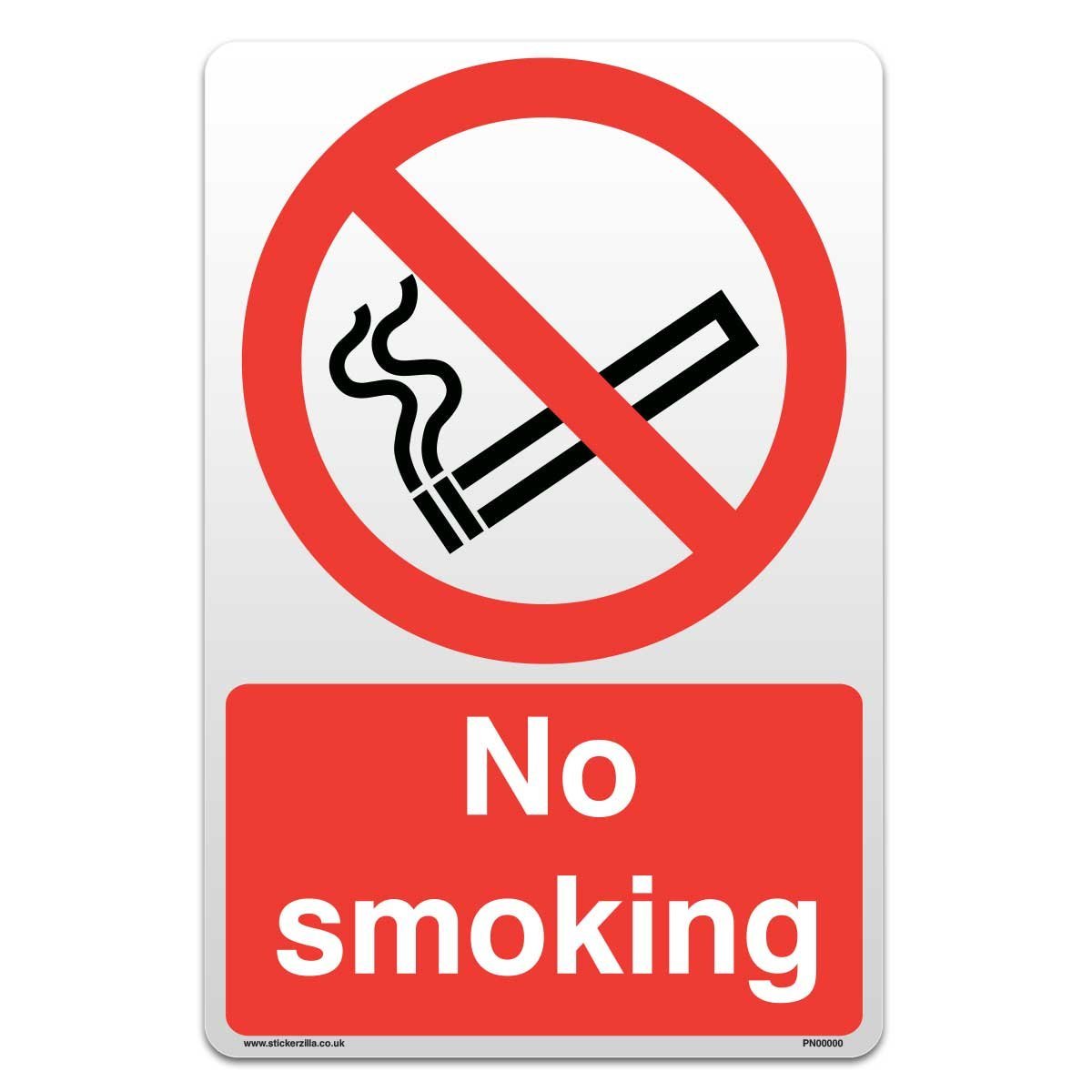 No Smoking Sign - Self Adhesive Sticker (A5-140mm x 210mm)