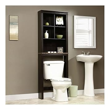 Amazon.com: Sauder Peppercorn Etagere Bath Cabinet, Cinnamon ...