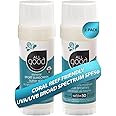 All Good Sports Mineral Sunscreen Butter Stick for Face, Nose, Ears - UVA/UVB Broad Spectrum SPF 50, Coral Reef Friendly, Water Resistant, Zinc Oxide, Coconut Oil, Beeswax, Vitamin E (2.75 oz)(2-pack)