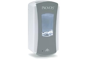 Gojo PROVON LTX-12 Touch-Free Foam Handwash Dispenser, Gray/White, for 1200 mL PROVON LTX-12 Hand Soap Refills (Pack of 1) - 1971-01