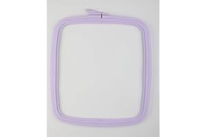 Nurge Lila Plastic Square Embroidery Hoop, Cross Stitch Hoops, Punch Needle Hoop No:4 Large