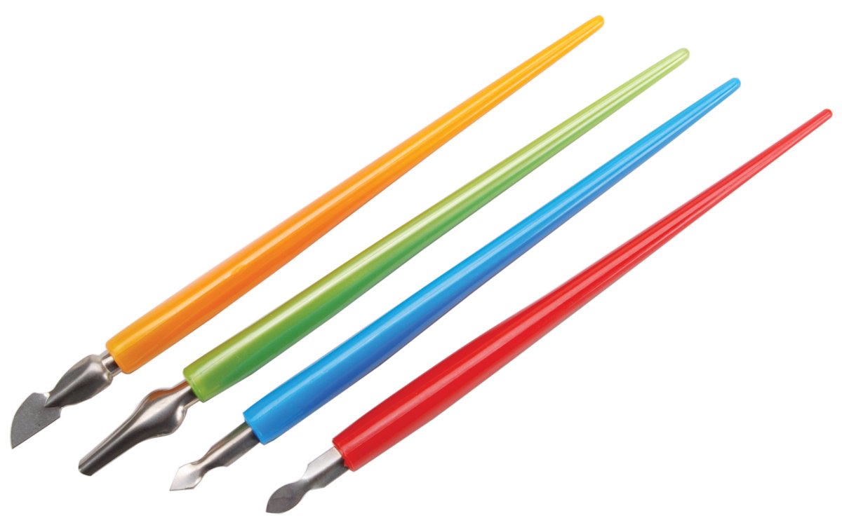 Royal Brush 375116 Foil Engraving Art Scraper Tools, 4Pack