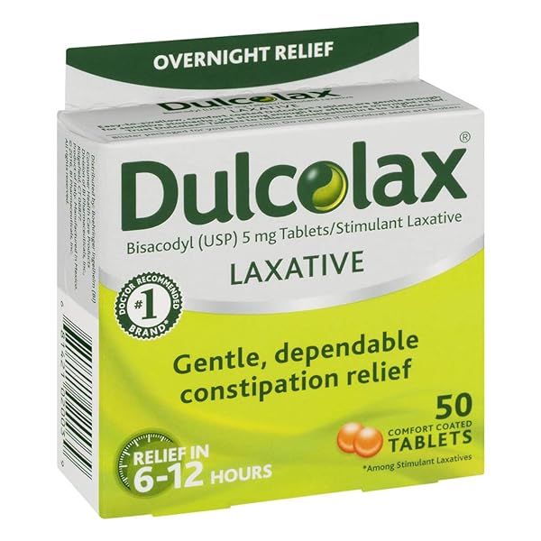 DULCOLAX LAXATIVE TABLETS – 50 CT, PACK OF 5