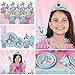 Unicorn Mermaid Party Supplies Set, Sturdy Birthday Decorations & Tableware in Rainbow Pastel Colors with Plates, Cups, Napkins, Straws, Cupcake Wrappers, Toppers, Banner, Table Cover, Tiara, & Wand