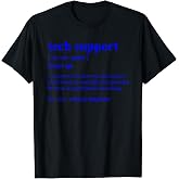 Tech Support Definition Funny Computer Geek Programmer Gift T-Shirt