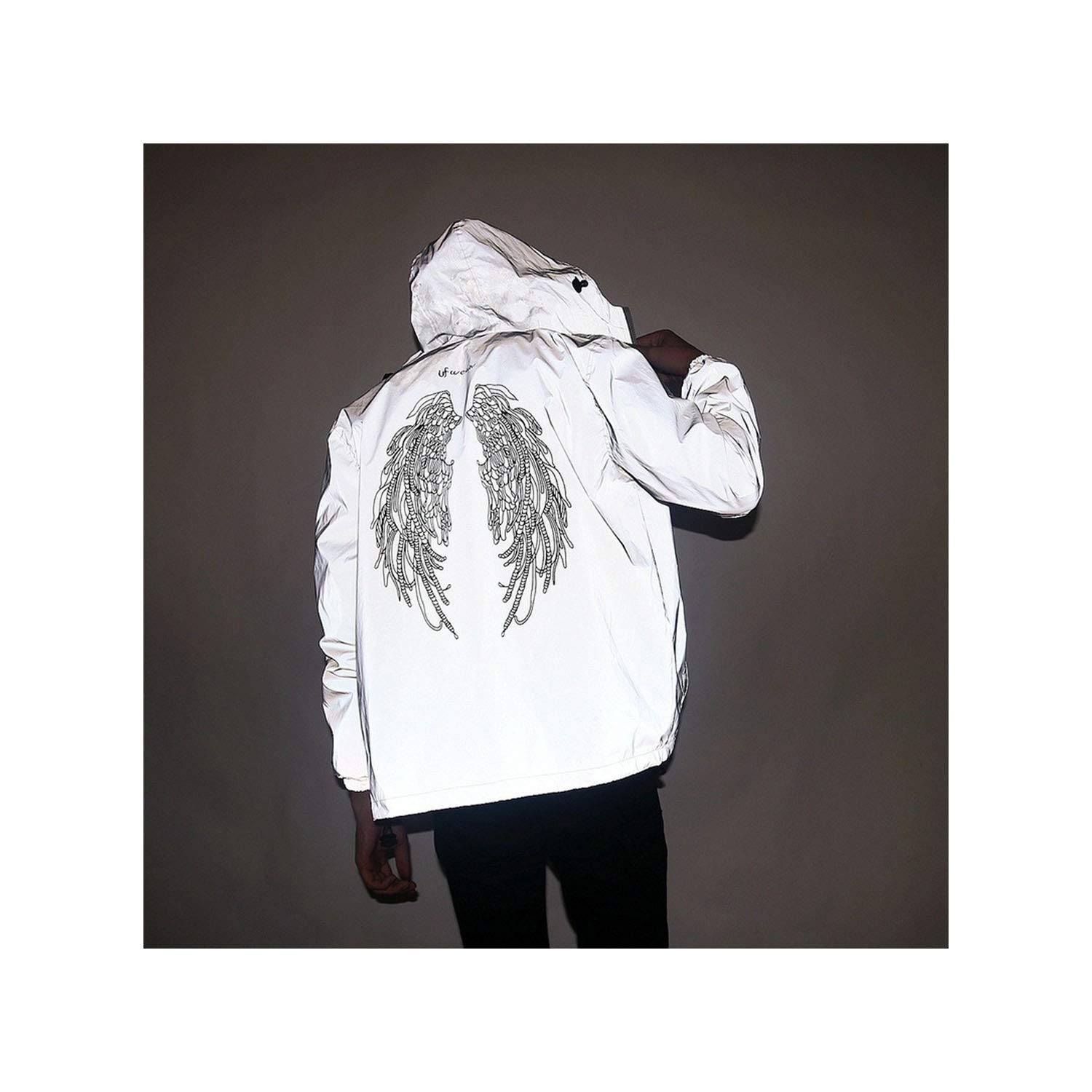 Best 3M Reflective Rain Jacket Hip Hop