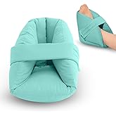 NYOrtho Heel Protector Pressure - 2 Ultra Soft Boots - 2 Double Layer Foot Pillows Pressure Sores - Heel Protectors Bed - Standard Bariatric Size - Extra Gentle Velvet Fabric