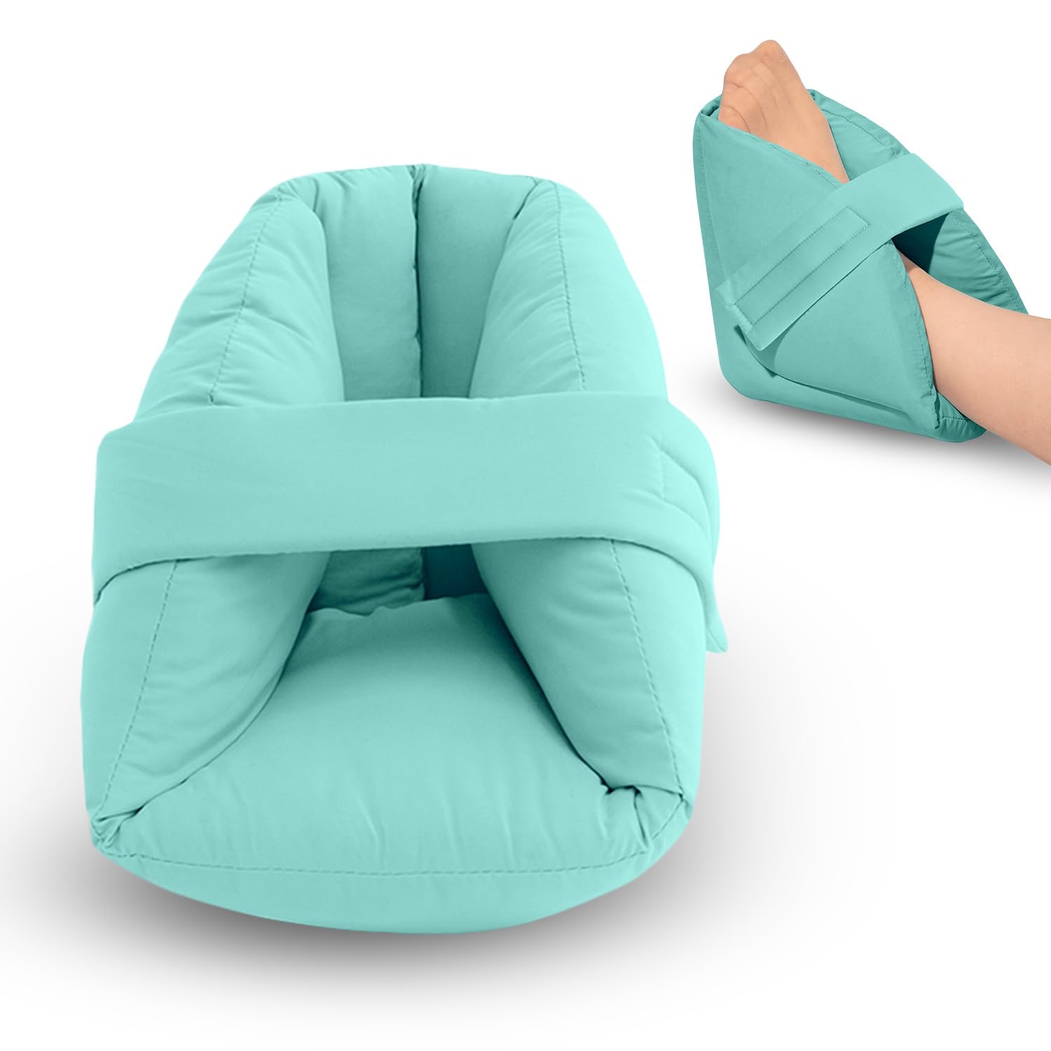 Photo 1 of NYOrtho Heel Protector Pressure - 2 Ultra Soft Boots - 2 Double Layer Foot Pillows Pressure Sores - Heel Protectors Bed - Standard Bariatric Size - Extra Gentle Velvet Fabric