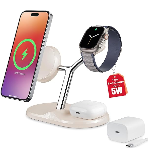 3-IN-1 WIRELESS CHARGING STATION FOR APPLE DEVICES –...