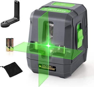 Enventor Green Laser Level 25M Cross Line Self Leveling 2 Lines IP54 Magnetic