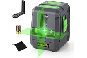 ENVENTOR Laser Level, Green Self Leveling Laser Level with Horizontal Vertical 2 Line Laser Tool for Wall Picture Hanging, Waterproof Cross Line Laser, 360° Magnetic Bracket