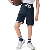 Haloumoning Boys Athletic Basketball Shorts Kids Mesh Active Quick Dry Shorts with Pockets 5-14 Years