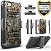 iPhone 5 / 5S / SE Case, Circlemalls [Combo Holster] Built-in Kickstand Bundled with [HD Screen Protector] Hybird Shockproof and Stylus Pen for iPhone 5 / iPhone 5S / iPhone SE (Camo)