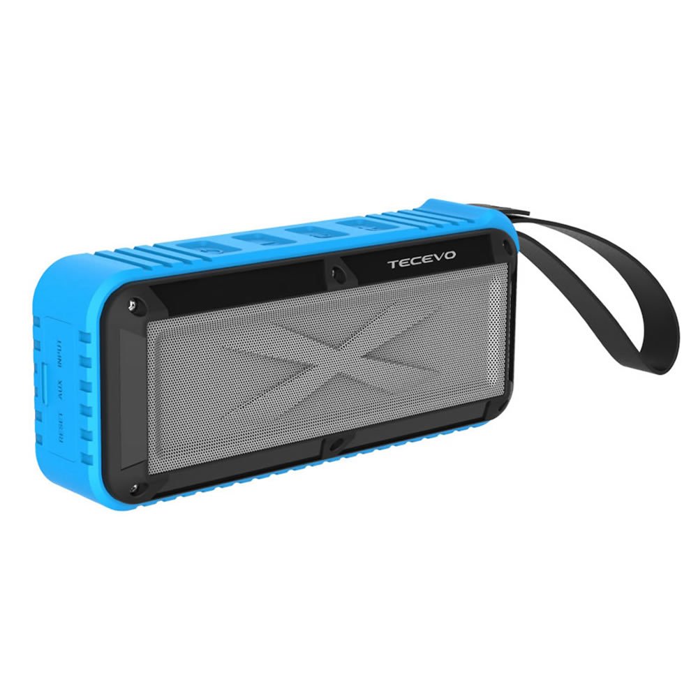 TECEVO S30 Wireless Bluetooth Speaker Waterproof Shockproof Dual Driver 10W RMS HD Stereo Sound Ultra Portable And Rechargeable